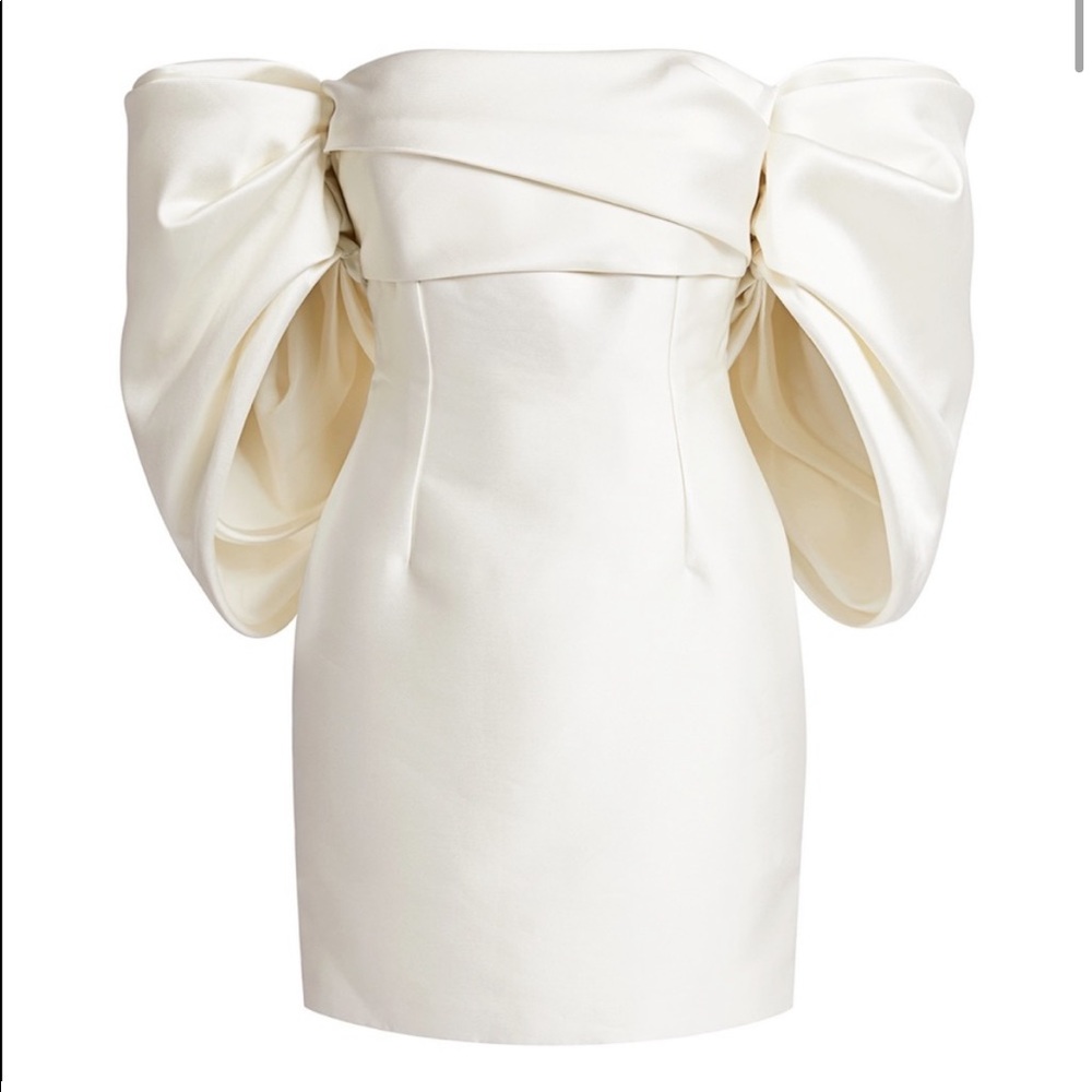 Solace London Elina off the shoulder mini dress